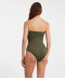 Maillot de bain 1 pièce bustier gainant Stella Nuria Ferrer Swimwear & Beachwear NF 223 KHAKI STELLA 1