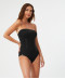 Maillot de bain 1 pièce bustier gainant Stella Nuria Ferrer Swimwear & Beachwear NF 223 NOIR STELLA