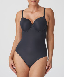 Body, Caraco : Bodysuit with smooth moulded cups underwired invisible