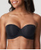 Soutien gorge bandeau rembourré lisse bretelles amovibles invisible à armatures PrimaDonna Figuras charbon 0263258 CHB