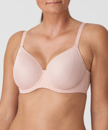Invisible Bras : Full cup moulded bra underwired invisible smooth cups
