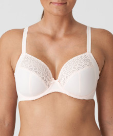 Full Coverage, Underwire : Plunge underwired bra full cup