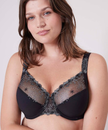 Full Coverage, Underwire : Plus size full cup bra underwired