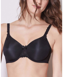 Moulded rigid underwired bra full cup