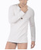 T shirt Manches Longues Loungewear Collection Skiny Men Ivory Nacre