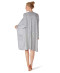 Gilet long femme Loungewear Collection Skiny aluminium melange dos