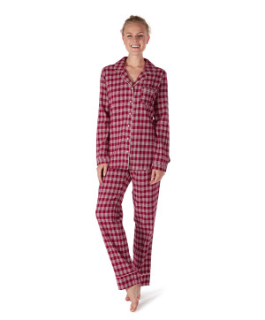 Pyjama carreaux Season of Dreams Skiny darkred check