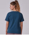T shirt manches courtes uni en coton bleu pétrole Every Night in Skiny Skiny S 080549 S056 1