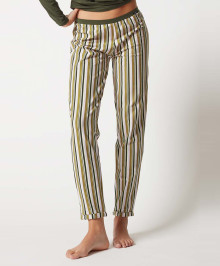 Trousers with stripes butternut
