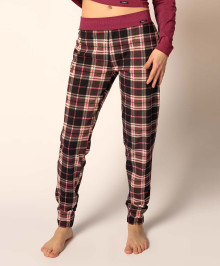 NIGHT & HOMEWEAR : Trousers adjusted fit black check