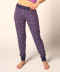 Pantalon en viscose lavender flowers Every Night in Skiny Skiny S 080944 S472