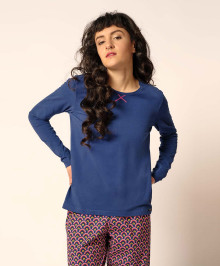 T-Shirt & Caraco : Tee-shirt w. long sleeves for women peacock