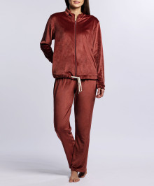Pyjamas : Velvet pyjama set ONE VELOURS PYV brownie