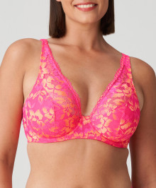 Generous Cups : Plunge underwired moulded bra