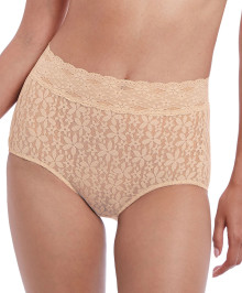 LINGERIE : Lace high waisted briefs