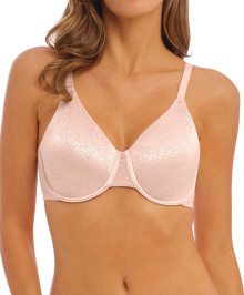 Underwired bra with moulded cups