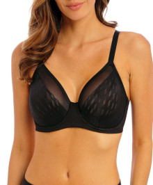 Generous Cups : Lifting plunge bra underwired + size
