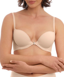 Invisible Bras : Front fastener moulded contour smooth bra