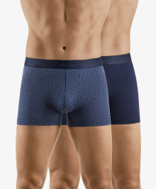 Trunks : Pack 2 boxers Aubade Mini menottes+ Uni marine	Aubade Men	MARQUES->Aubade Men	Underwear	Bleu	Bleu fonce	