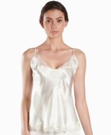 T-Shirt & Caraco : Silk cami top with thin straps