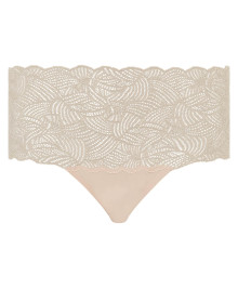 Invisibles : High waisted lace brief