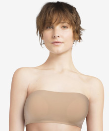 Wire-free, Soft Cups : Bandeau bra padded no wires