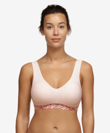 Invisible Bras : Padded bralette crop top ajustable thin straps