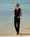 Combi pantalon de plage Lise Charmel bain Ajourage Couture noir ASA3015 NO 1
