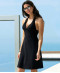 Robe de plage tour de cou Lise Charmel bain Ajourage Couture noir ASA1015 NO