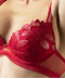 Soutien gorge coque Lise Charmel Glamour Couture rouge ACH8507 GD 6