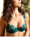 Soutien gorge coque moulé Lise Charmel Grâce Aquatique floral aqua ACH8593 FA