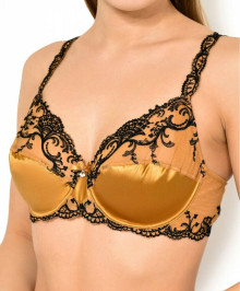 Sexy Underwear : Full cup underwired bra with wires silk