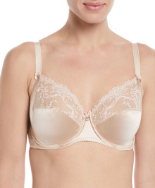 Sexy Underwear : Plus size full cup silk bra