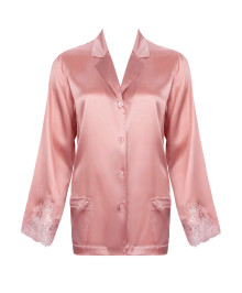 Night Dresses, Sleep Shirts : Silk blouse pyjama top shirt